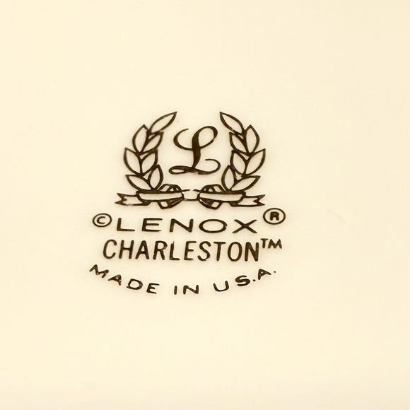 VINTAGE Cosmopolitan Lenox CHARLESTON Oval Vegetable Bowl 9" Fine Bone China - Picture 6 of 6